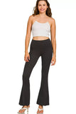 Zenana Brushed Dty Microfiber Flare Pants - Trendsi - Flyclothing LLC