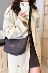 Polyester Printed Adjustable Strap Crossbody Bag - Trendsi