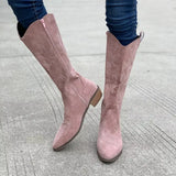 Point Toe Block Heels Boots - Trendsi - Flyclothing LLC