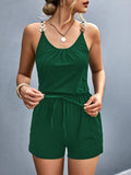 Scoop Neck Romper with Pockets - Trendsi - Flyclothing LLC