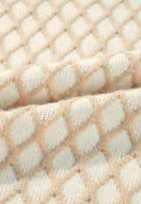 Diamond Pattern Mock Neck Long Sleeve Sweater - Trendsi - Flyclothing LLC