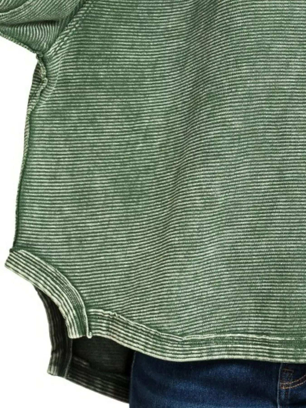 Zenana Acid Washed Exposed-Seam Sweatshirt - Trendsi - Flyclothing LLC