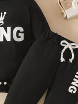 Children's Long Sleeve Bodysuit Hoodie and Pants Set - Trendsi - Flyclothing LLC
