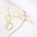 Alloy Spiral Drop Earrings - Trendsi - Flyclothing LLC