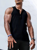 Men's Plus Size Ribbed Tank - Trendsi