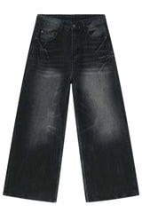 Wide Leg Men's Jeans with Pockets - Trendsi - Flyclothing LLC
