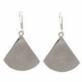 Pink Clam Shell Fan Drop Earrings - Artisana