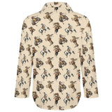 Baha Ranch Vintage Cowgirl Western Button Up Blouse