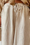 Plus Size Striped Wide Leg Pants - Trendsi - Flyclothing LLC
