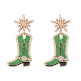 Cowgirl Boot Dangle Earrings - Trendsi - Flyclothing LLC