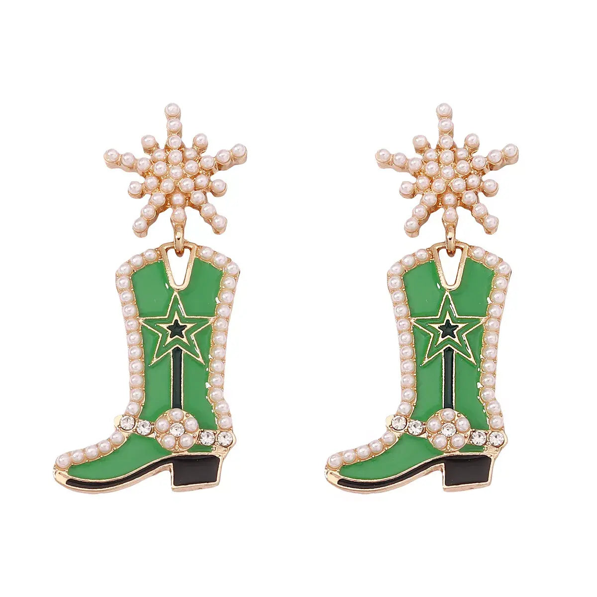 Cowgirl Boot Dangle Earrings - Trendsi - Flyclothing LLC