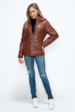 How Dare U Pocketed Zip Up Puffer Jacket with Removable Hood - Trendsi - Flyclothing LLC