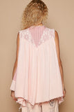 POL Embroidered Pearls Open Front Sleeveless Cardigan - Trendsi