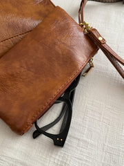 PU Leather Adjustable Strap Crossbody Bag with Pouch - Trendsi