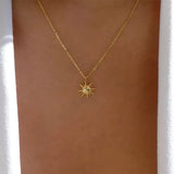 Sunburst Pendant Necklace - Trendsi - Flyclothing LLC