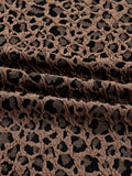 Ribbed Trim Leopard Print Long Sleeve Top - Trendsi - Flyclothing LLC