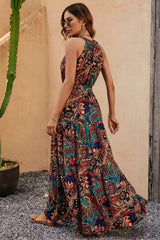 Tied Floral Sleeveless Dress - Trendsi - Flyclothing LLC