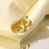 18K Gold-Plated Stud Earrings - Trendsi - Flyclothing LLC