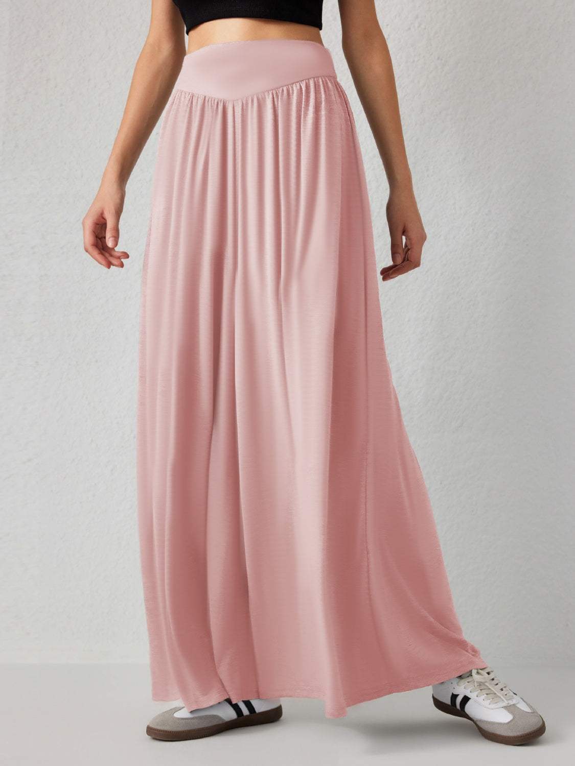 High Waist Wide Leg Pants - Trendsi - Flyclothing LLC