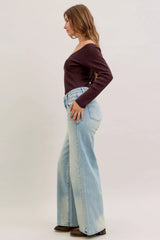 Judy Blue High Waist Column Straight Jeans - Trendsi - Flyclothing LLC