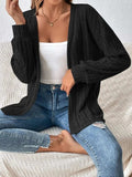 Open Front Long Sleeve Cardigan - Trendsi - Flyclothing LLC