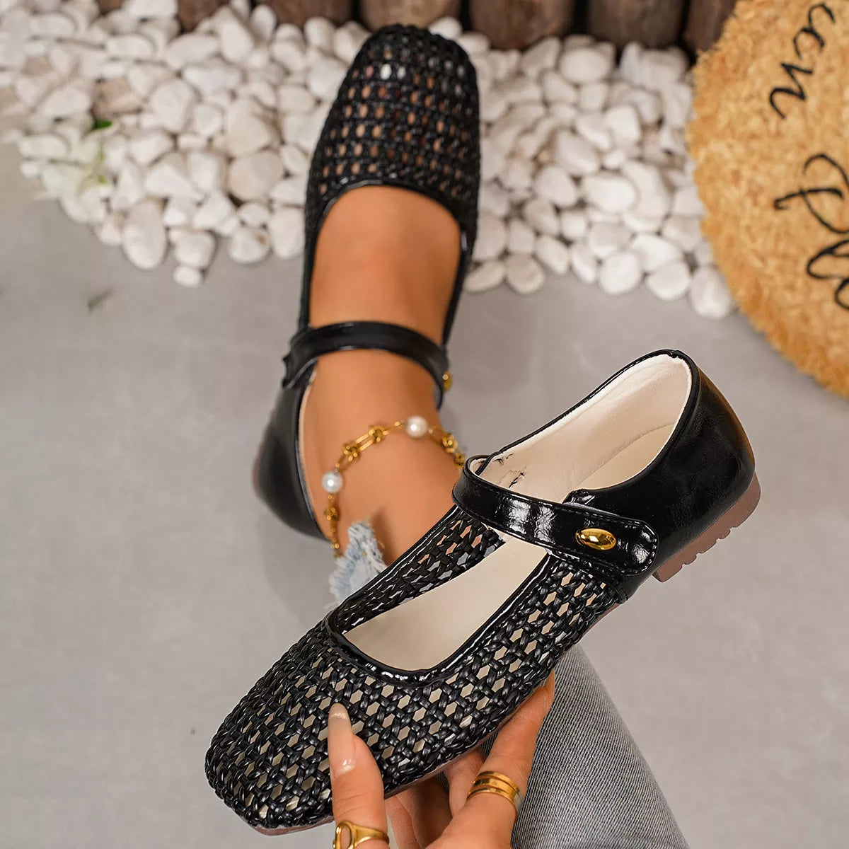 Square Toe Slip-Ons - Trendsi - Flyclothing LLC