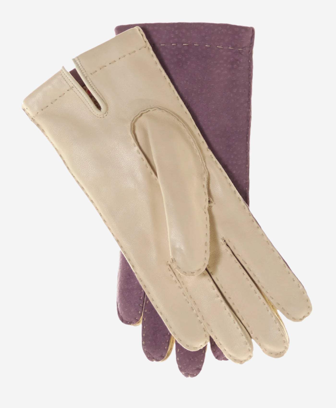 CA4538 (lilac) - Handsewn Italian carpincho women's dress gloves with cashmere lining
