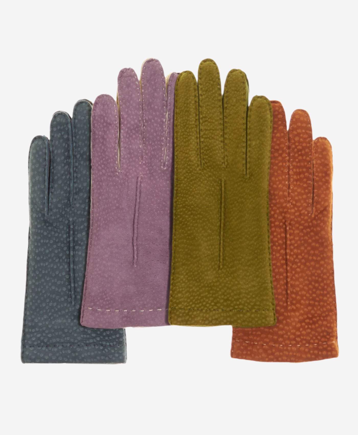 CA4538 (coffee) - Handsewn Italian carpincho women's dress gloves with cashmere lining