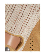 CA4620 (tan) - Women’s Italian crochet and carpincho leather driving gloves - Leather Gloves Online - Flyclothing LLC