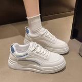 Classic Lace-Up Platform Sneakers - Trendsi - Flyclothing LLC