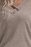 V-Neck Short Sleeve Top - Trendsi - Flyclothing LLC