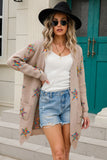 Angel Wings Star Open Front Long Sleeve Cardigan - Trendsi