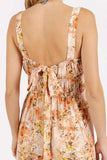 Mittoshop Flower Print Gathered Bust Sleeveless Jumpsuit - Trendsi - Flyclothing LLC