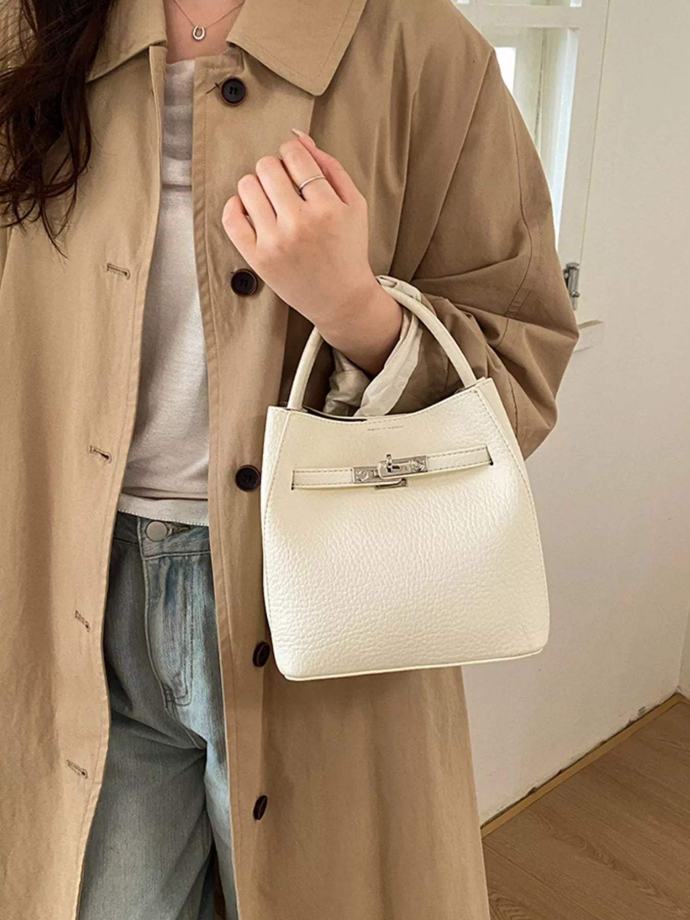 PU Leather Handbag - Trendsi - Flyclothing LLC