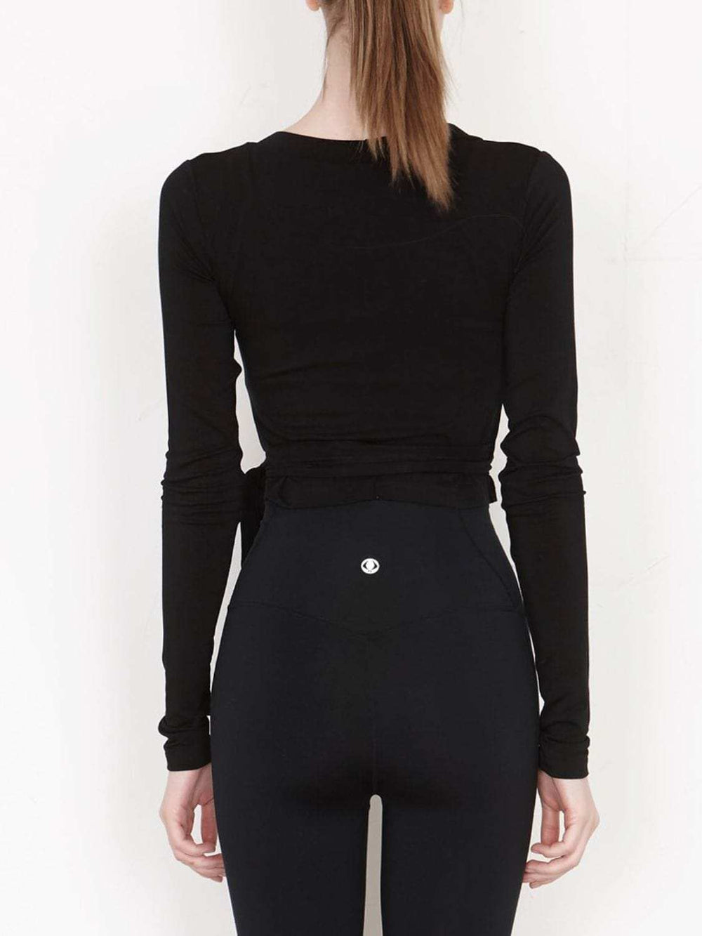 Tied Surplice Long Sleeve Top - Trendsi - Flyclothing LLC