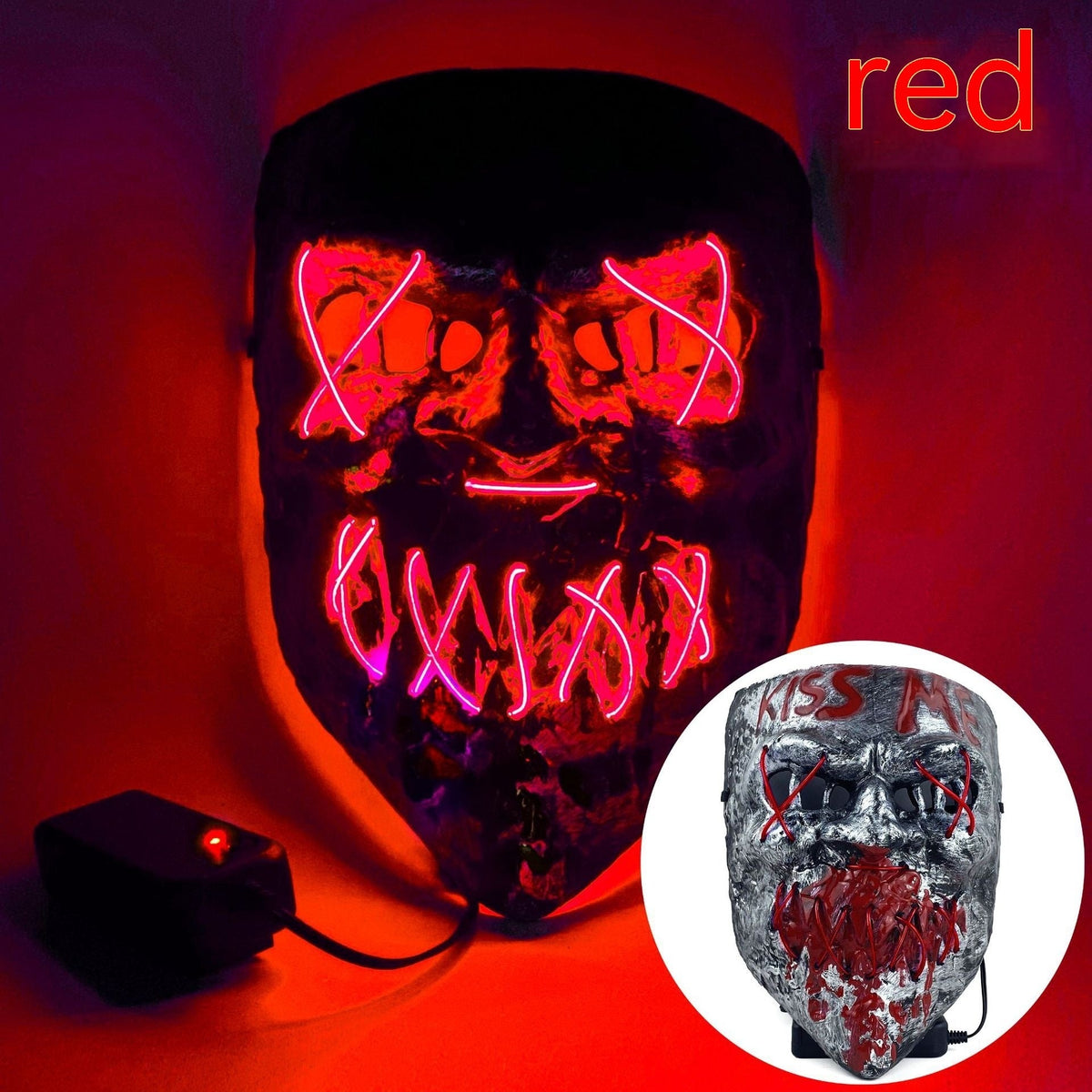Cold LED Mask Halloween Horror Prop