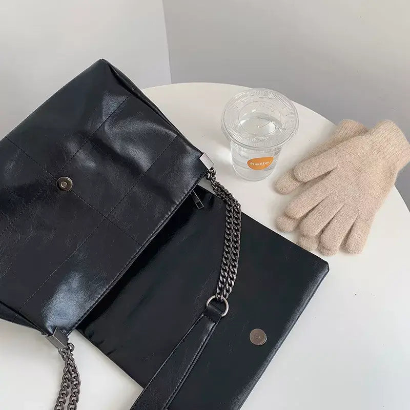 Flap Chain Shoulder Bag - Trendsi - Flyclothing LLC