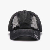 Distressed Cotton Baseball Cap - Trendsi - Flyclothing LLC