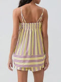 Smocked Square Neck Cami and Shorts Set - Trendsi