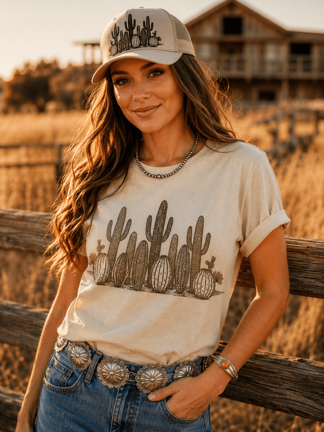 Western Cactus Garden Graphic Tee