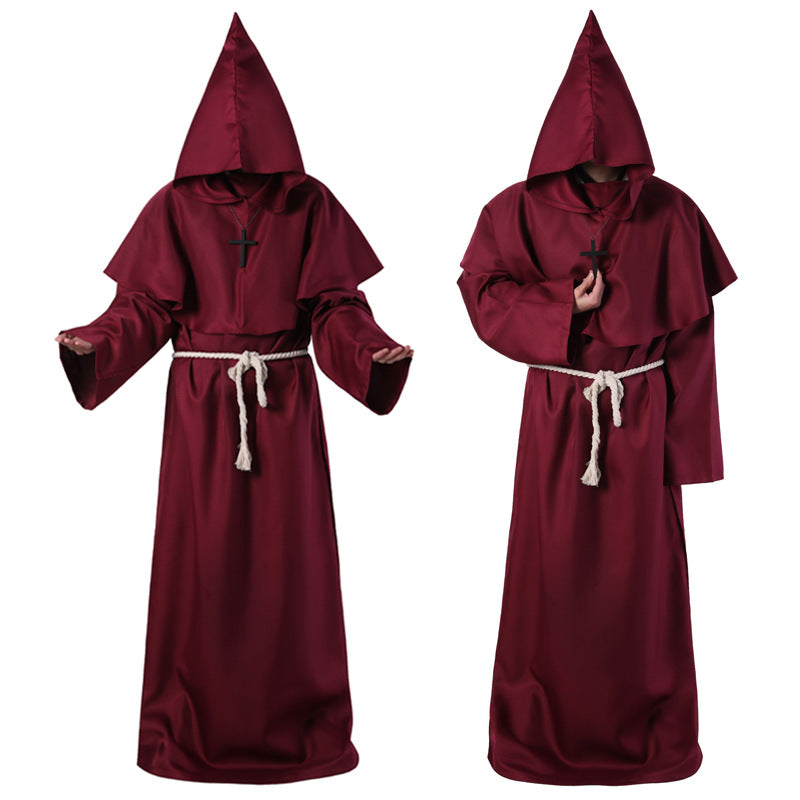 Halloween Costume Medieval Friar Wizard Costume - My Store - Flyclothing LLC