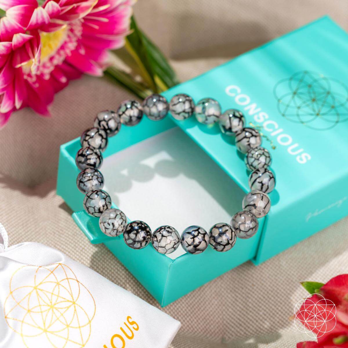 Calm in the Chaos - River Agate Bracelet