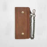 LARGE TRUCKER - Vegetable Tanned Leather Wallet - First Manufacturing Company - Flyclothing LLC