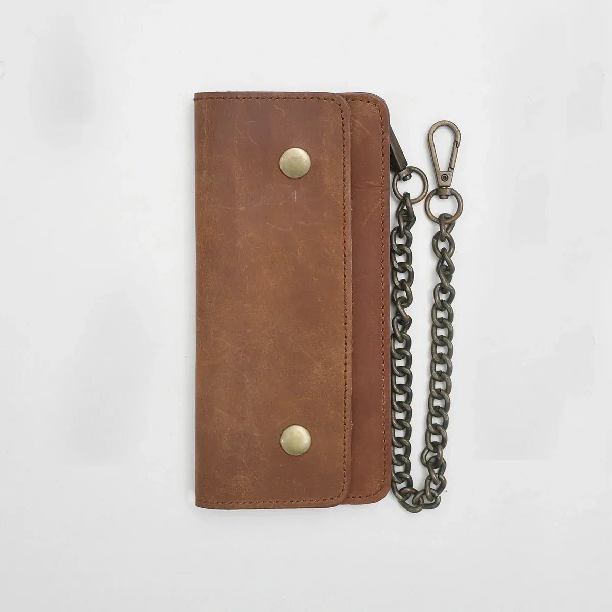LARGE TRUCKER - Vegetable Tanned Leather Wallet - First Manufacturing Company - Flyclothing LLC