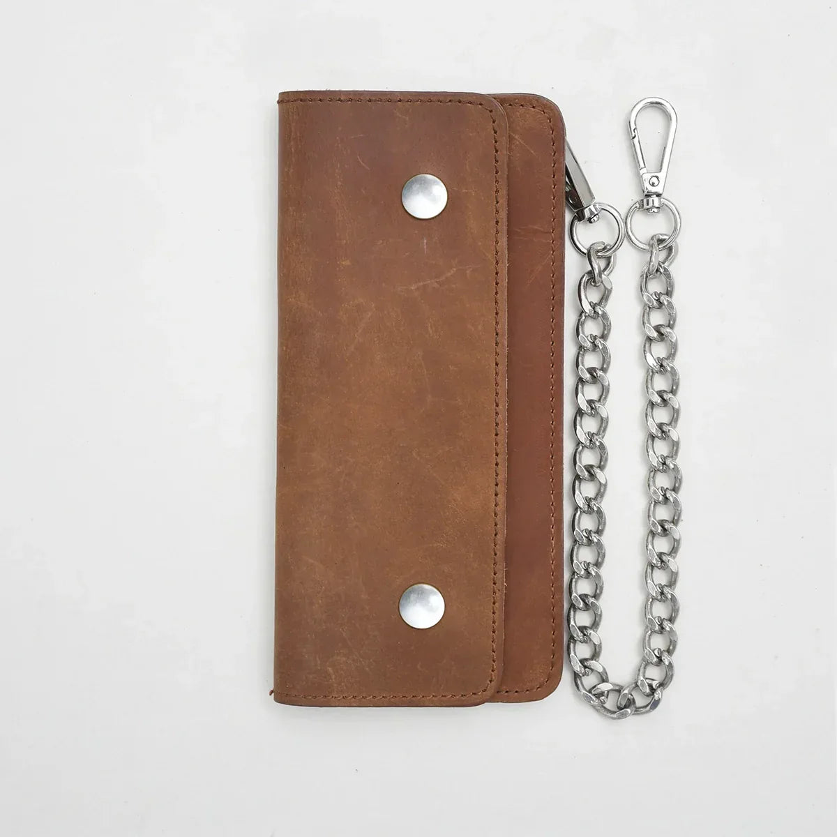 LARGE TRUCKER - Vegetable Tanned Leather Wallet - First Manufacturing Company - Flyclothing LLC