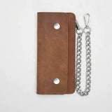 LARGE TRUCKER - Vegetable Tanned Leather Wallet - First Manufacturing Company - Flyclothing LLC