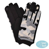 Camouflage Patterned Smart Gloves - Madeline Love - Flyclothing LLC