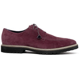 26-220-BDX CAMPO Sueded Goatskin Lace Up, Bordeaux - Zelli Italia - Flyclothing LLC