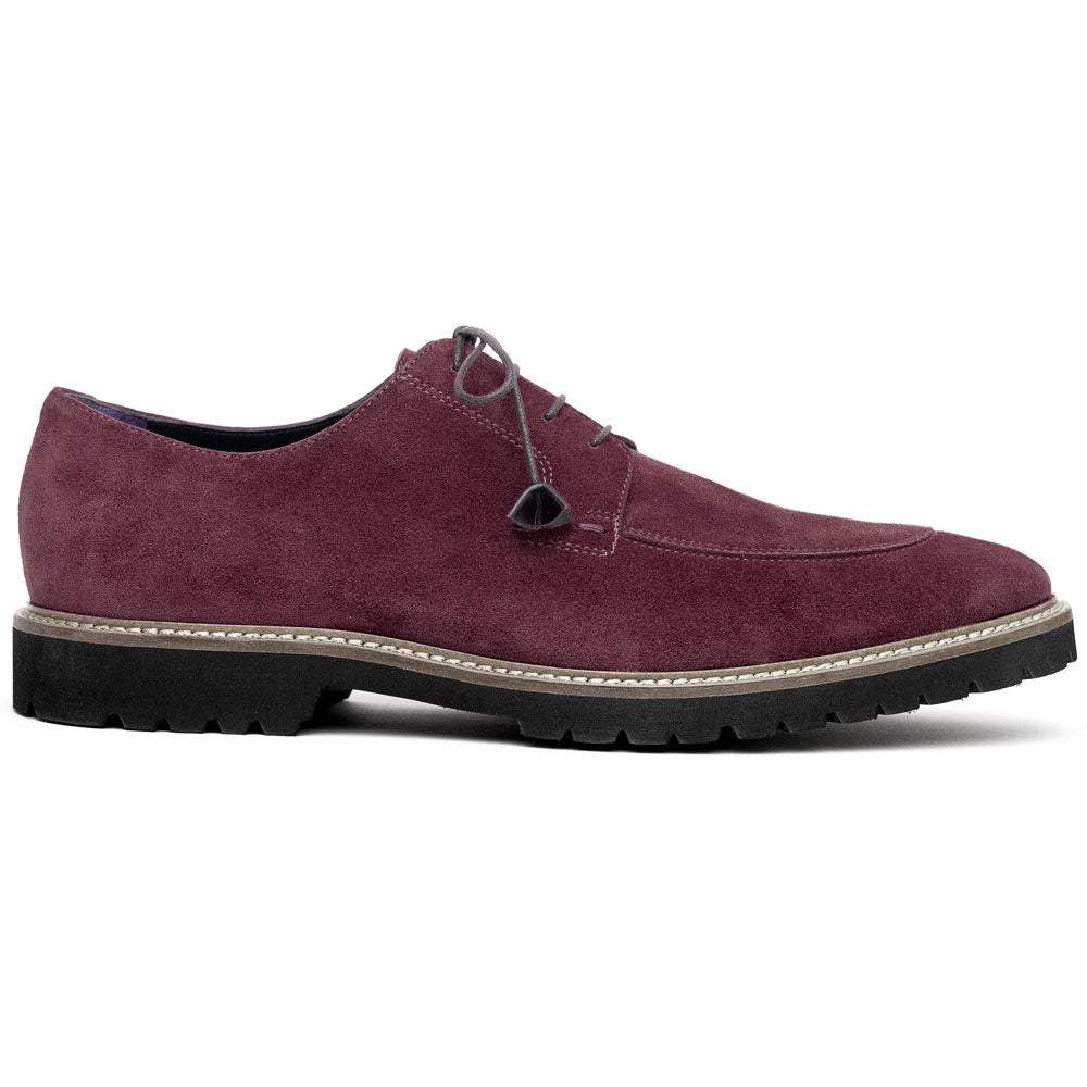 26-220-BDX CAMPO Sueded Goatskin Lace Up, Bordeaux - Zelli Italia - Flyclothing LLC