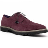 26-220-BDX CAMPO Sueded Goatskin Lace Up, Bordeaux - Zelli Italia - Flyclothing LLC